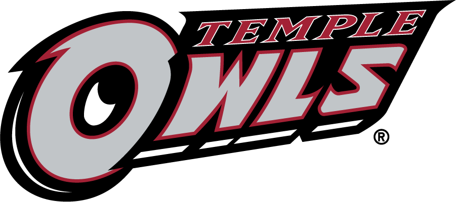 Temple Owls 1996-2014 Wordmark Logo v6 iron on transfers for clothing